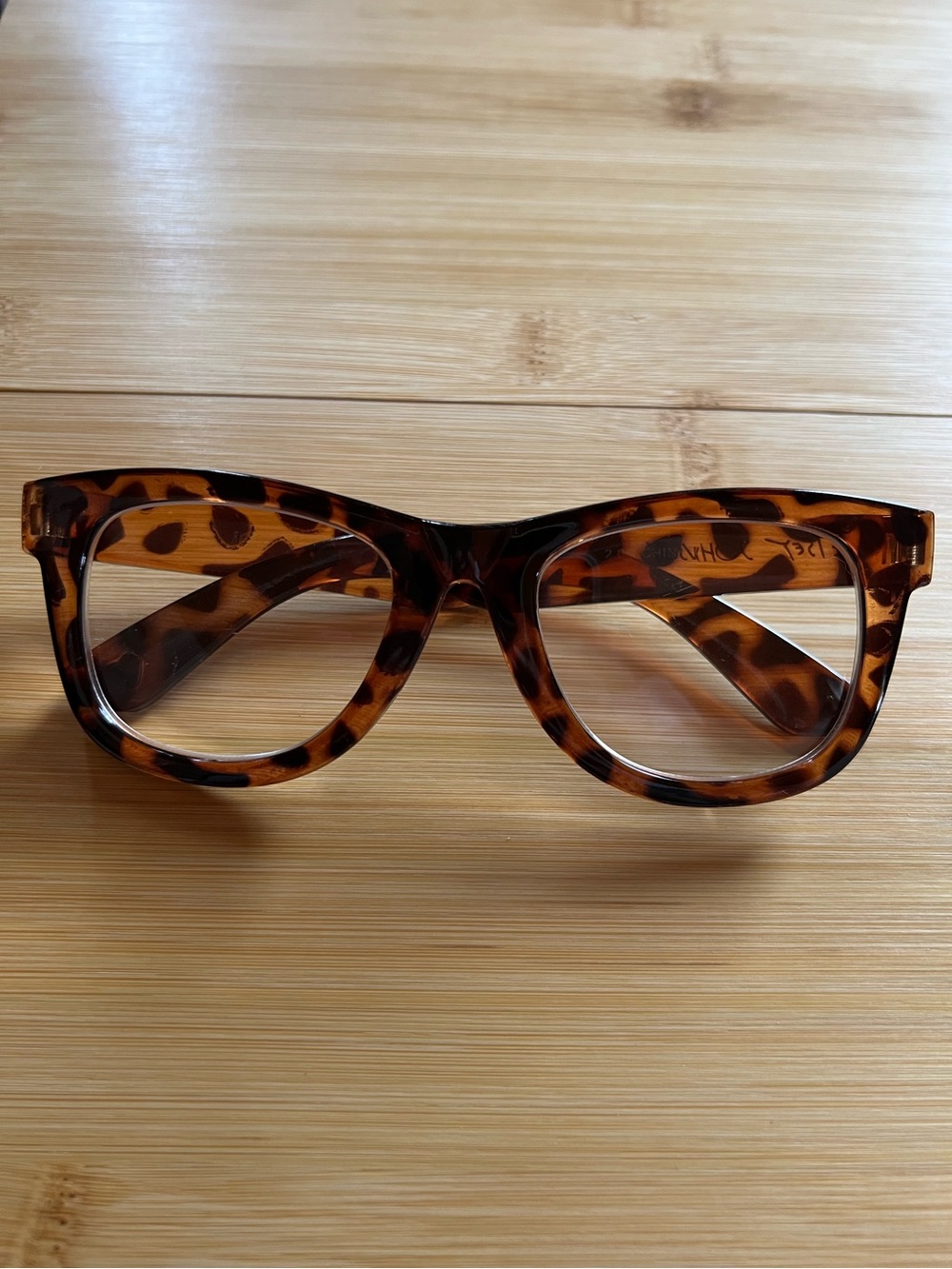 Betsey Johnson Leopard Print Eyeglass Frames Brown Pink Heart Women’s Glasses
